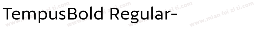 TempusBold Regular字体转换